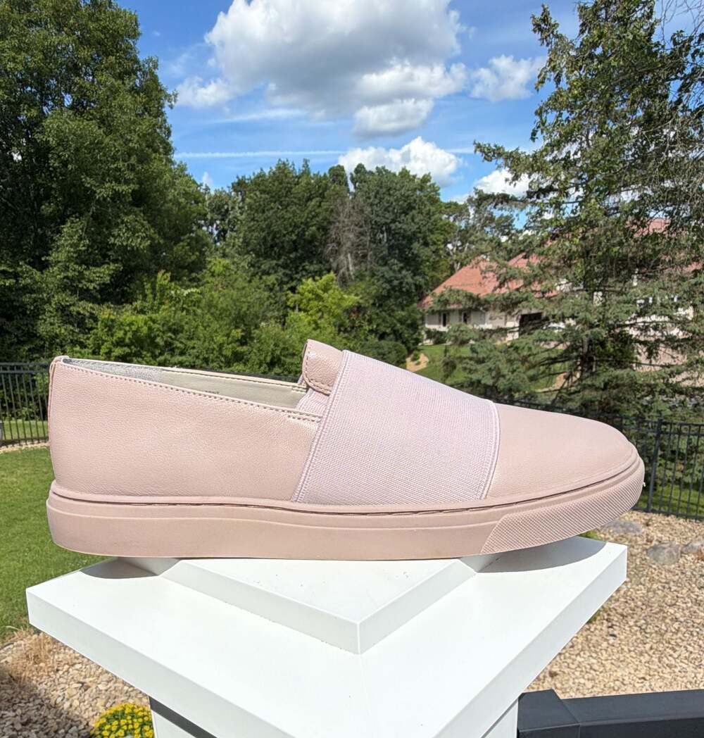 Lori Goldstein Collection Li-Brint Leather Slip-On Sneakers Size 8.5M